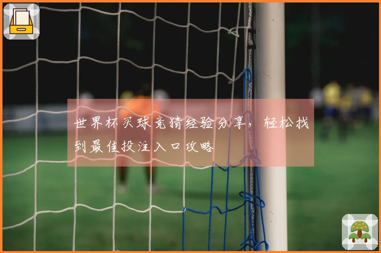 世界杯买球竞猜经验分享，轻松找到最佳投注入口攻略